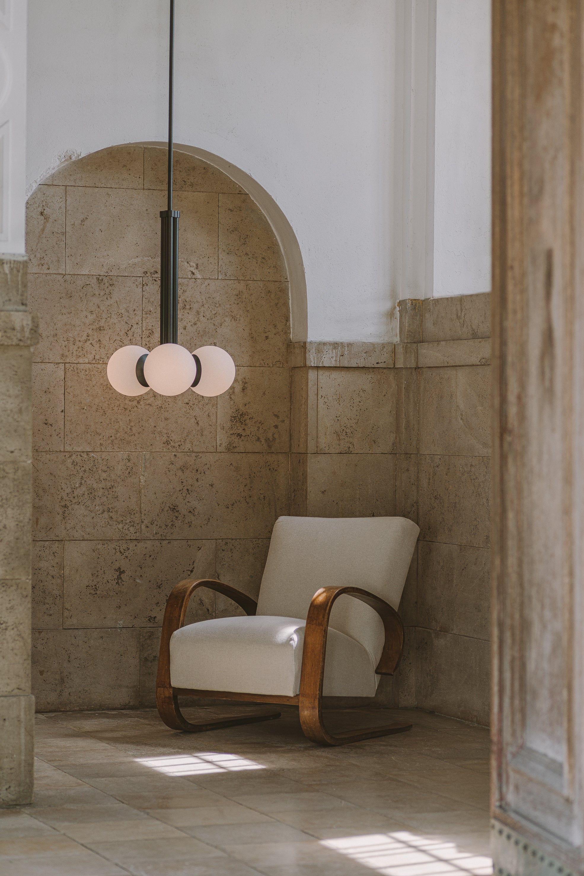 Schwung Tubular 700 Chandelier Black Gunmetal